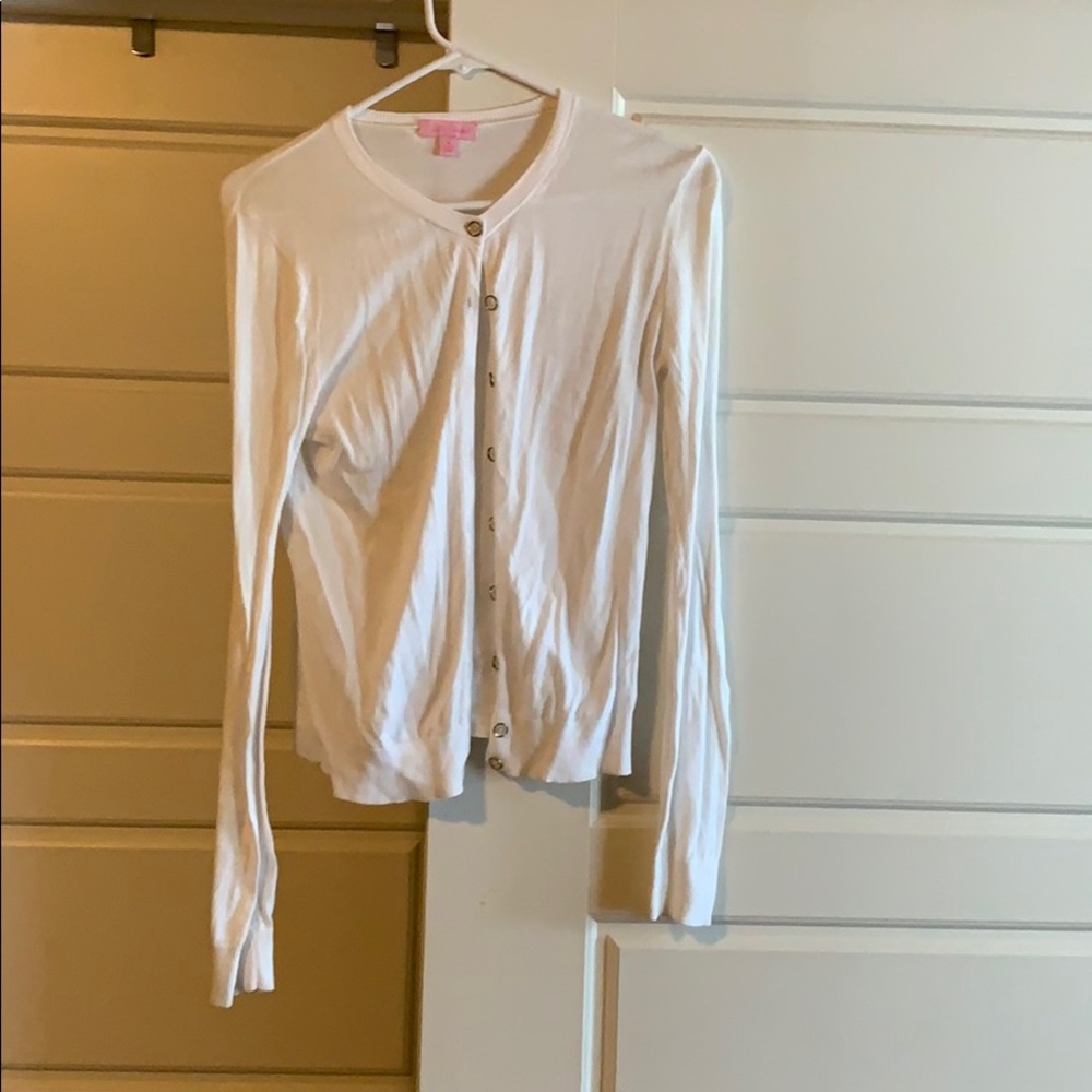 Lilly Pulitzer white sweater
